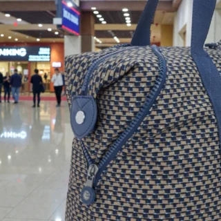 Kipling Τσάντα Tote Art M Large Blue on Wire Shop