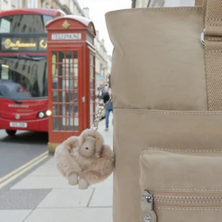 Kipling India Soft Taupe Τσάντα Ώμου Laptop 15”