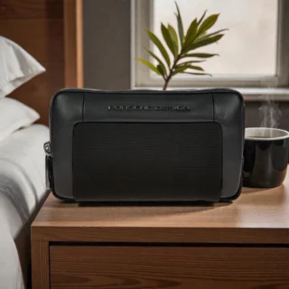 Porsche Design Roadster Nylon Τσαντάκι Χειρός Μαύρο