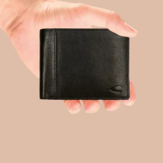 camel active Pine Ανδρικό Πορτοφόλι Ταυτότητας Μαύρο