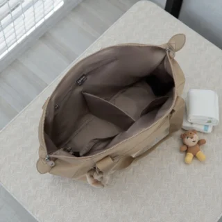 Kipling New Art M Soft Taupe Τσάντα Ώμου Αλλαξιέρα