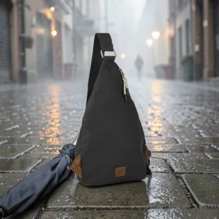 camel active Aurum Τσάντα Sling Ώμου Μαύρη