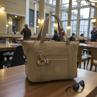 Kipling Large Art M Smooth Khaki Τσάντα Tote