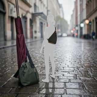 camel active Aurum Τσάντα Sling Ώμου Μαύρη