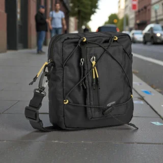 Camel Active Shores Τσάντα Ώμου Χιαστί Μαύρη