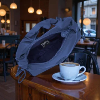 Kipling Τσάντα Ώμου Eleni Casual Blue GG Γυναικεία