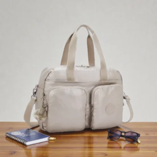 Kipling Defea XL Τσάντα Χειρός Ταξιδίου Metallic Glow