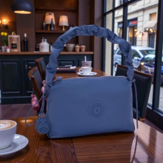 Kipling Τσάντα Ώμου Eleni Casual Blue GG Γυναικεία