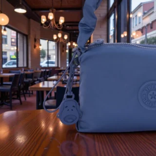 Kipling Τσάντα Ώμου Eleni Casual Blue GG Γυναικεία