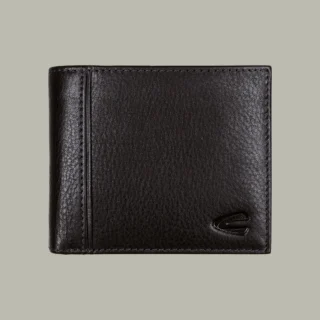 camel active Pine Ανδρικό Δερμάτινο Πορτοφόλι Μαύρο