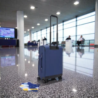 Kipling Jet S Μεσαία Βαλίτσα 60cm Casual Blue Combo