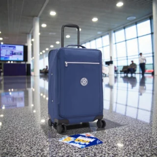 Kipling Jet S Μεσαία Βαλίτσα 60cm Casual Blue Combo
