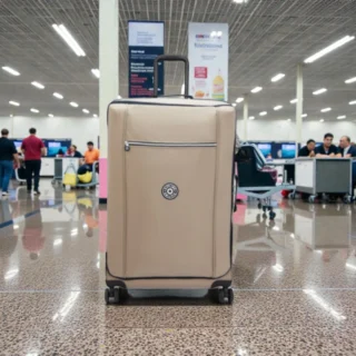 Kipling Jet L Μεγάλη Βαλίτσα 78cm Soft Taupe Combo