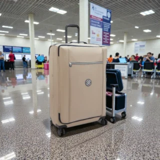 Kipling Jet L Μεγάλη Βαλίτσα 78cm Soft Taupe Combo