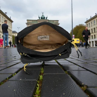 Camel Active Shores Cam.Bag Τσάντα Ώμου Χιαστί Μαύρη