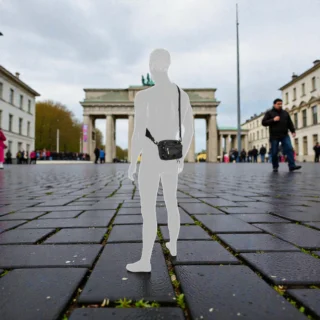 Camel Active Shores Cam.Bag Τσάντα Ώμου Χιαστί Μαύρη