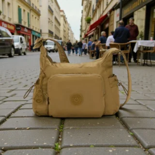 Kipling Τσαντάκι Ώμου Gabb S Goldish Brown Γυναικείο