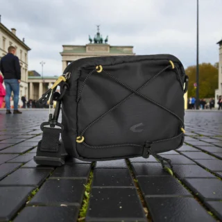 Camel Active Shores Cam.Bag Τσάντα Ώμου Χιαστί Μαύρη