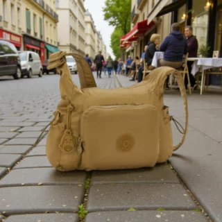 Kipling Τσαντάκι Ώμου Gabb S Goldish Brown Γυναικείο