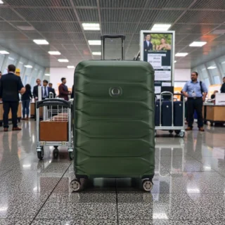 Delsey Meteor Βαλίτσα Μεγάλη Expandable 78cm Olive