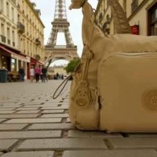 Kipling Τσαντάκι Ώμου Gabb S Goldish Brown Γυναικείο