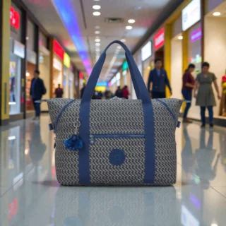 Kipling Τσάντα Tote Art M Large Blue on Wire Shop