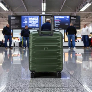 Delsey Meteor Βαλίτσα Καμπίνας Slim Expandable 55cm Olive