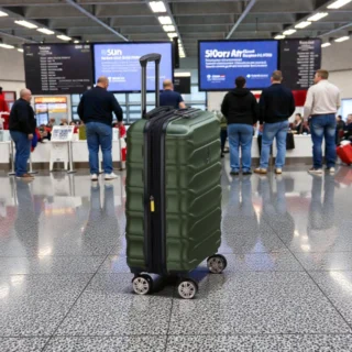 Delsey Meteor Βαλίτσα Καμπίνας Slim Expandable 55cm Olive