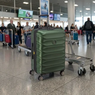 Delsey Meteor Βαλίτσα Μεσαία Expandable 68cm Olive