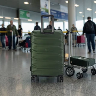 Delsey Meteor Βαλίτσα Μεσαία Expandable 68cm Olive