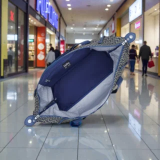 Kipling Τσάντα Tote Art M Large Blue on Wire Shop