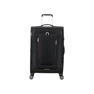 American Tourister Wanderlite Μεσαία Βαλίτσα Shadow Black