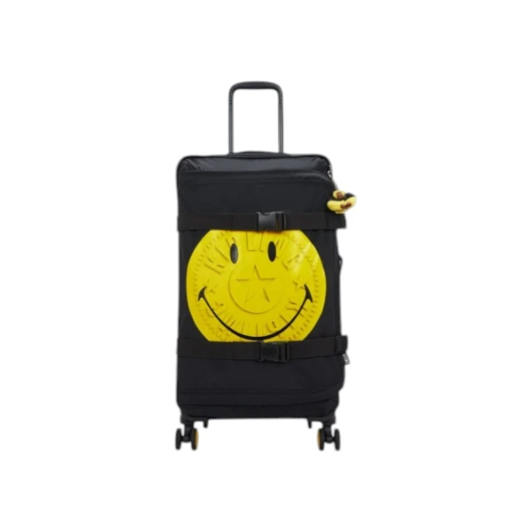 Kipling Smiley Spontaneous M Βαλίτσα Μεσαία Black
