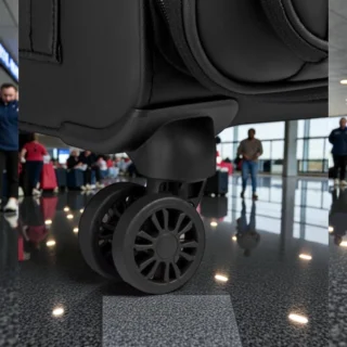 Delsey Dita Βαλίτσα Καμπίνας Slim Expandable 55cm Μαύρη