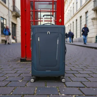 American Tourister Wanderlite Βαλίτσα Μεγάλη 79cm Σκούρο Μπλε