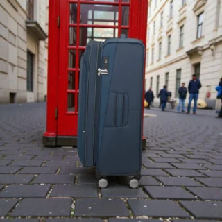 American Tourister Wanderlite Βαλίτσα Μεγάλη 79cm Σκούρο Μπλε