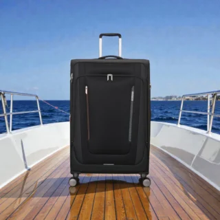 American Tourister Wanderlite Μεγάλη Βαλίτσα Shadow Black