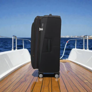 American Tourister Wanderlite Μεγάλη Βαλίτσα Shadow Black