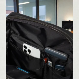 Piquadro Modus Slim Σακίδιο Πλάτης για Laptop 14” Μαύρο