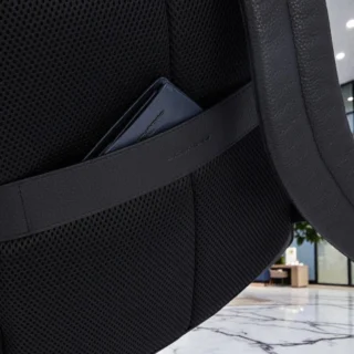 Piquadro Slim Σακίδιο Πλάτης για Laptop 15,6” Μπλε Δερμάτινο