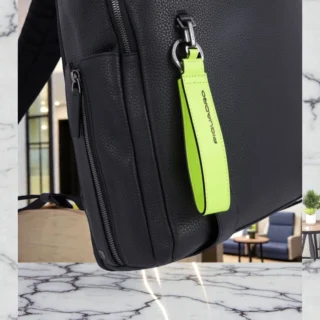 Piquadro Slim Σακίδιο Πλάτης για Laptop 15,6” Μπλε Δερμάτινο