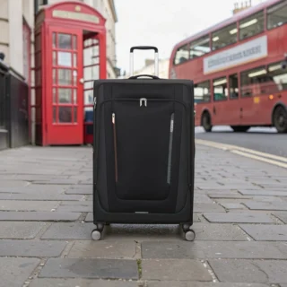 American Tourister Wanderlite XL Μεγάλη Μαλακή Βαλίτσα Μαύρη