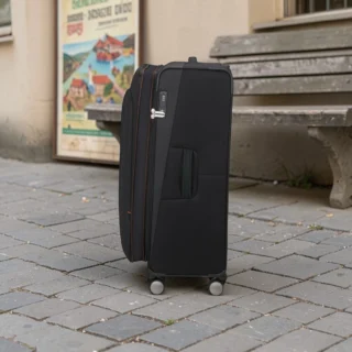 American Tourister Wanderlite XL Μεγάλη Μαλακή Βαλίτσα Μαύρη