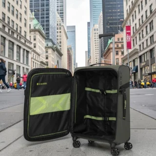 Travelite Briize Μεσαία Βαλίτσα Trolley Expandable Χακί