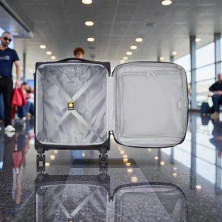 Delsey Dita Βαλίτσα Καμπίνας Slim Expandable 55cm Μαύρη