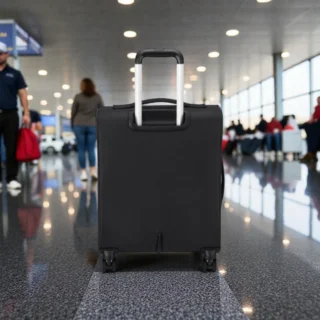 Delsey Dita Βαλίτσα Καμπίνας Slim Expandable 55cm Μαύρη