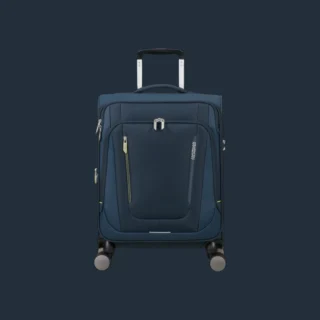 American Tourister Wanderlite Βαλίτσα Καμπίνας Dark Navy