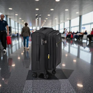 Delsey Dita Βαλίτσα Καμπίνας Slim Expandable 55cm Μαύρη