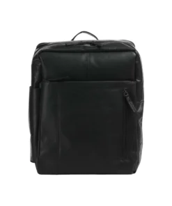 Spikes & Sparrow Jonathan Δερμάτινο Σακίδιο Πλάτης Cabin Bag 15.6″ Μαύρο