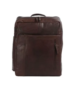 Spikes & Sparrow Jonathan Δερμάτινο Σακίδιο Πλάτης Cabin Bag 15,6″ Σκούρο Καφέ